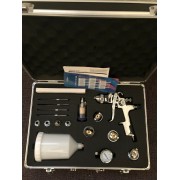 Profi Alukoffer mit HVLP Lackierpistole + 5 D&uuml;sens&auml;tzen 1.3/1.4/1.7/1.8/2.0 mm