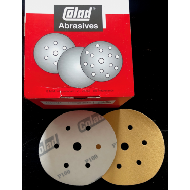 Colad Schleifscheiben Premium 6-Loch P100 P220 P280 Klett &Oslash; 150 mm