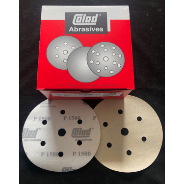 Colad Schleifscheiben Premium 6-Loch P1500 Klett &Oslash; 150 mm