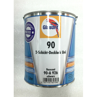 Glasurit 90-A 926 Wassermischlack Schwarz 1 Liter