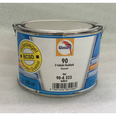 Glasurit Wassermischlack 90-A 323 Uni HELLROT 0,5 Liter