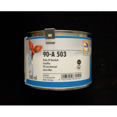 Glasurit 90-A 503 Wassermischlack Uni AZURBLAU 1 Liter