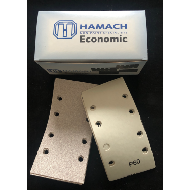 HAMACH -Economic- Schleifstreifen 81x166mm P60 (50 Stk.) 8 Loch