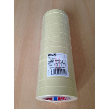 TESA tesakrepp&reg; 4329 gelb, 50 m x 19 mm (16 Rollen) 