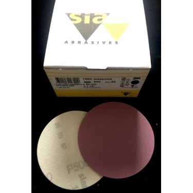 SIAspeed Schleifscheiben &oslash; 80 mm Sia 1950 Schleifpapier P800 ungelocht