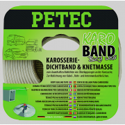 Petec 87530 Karo-Band Butyl flach weiss Karosserie-Dichtband & Knetmasse