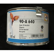 Glasurit Wassermischlack 90-A 640 Uni BLAUGR&Uuml;N 0,5 Liter