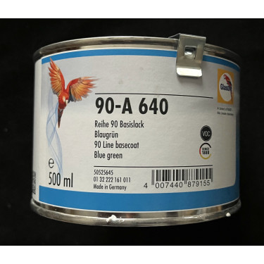 Glasurit Wassermischlack 90-A 640 Uni BLAUGR&Uuml;N 1 Liter