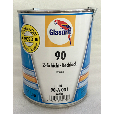 Glasurit 90-A 031 Wassermischlack Wei&szlig; 1 Liter