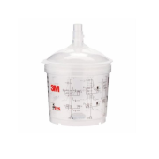 3M&trade; 16152 PPS&trade; 50 Deckel- u. Becher 0,4 l Midi-Gr&ouml;&szlig;en-Deckel + bel&uuml;ftete Becher 200my