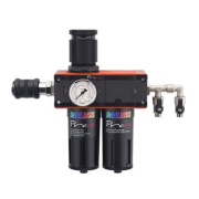 DeVilbiss PRO Air-2 Filter Regulator Filterregler mit 2 Abg&auml;ngen