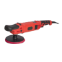 ELEKTRO-POLIERMASCHINE ø 150 mm 1200W IM KOFFER mit Polierschwämmen, LAMMFELL-HAUBE UND Mikrofasertuch