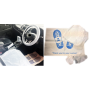 100 x 5 in 1 KIT Schutzfolie für KFZ - FUSSRAUM SCHONBEZUG SITZ HANDBREMSE etc